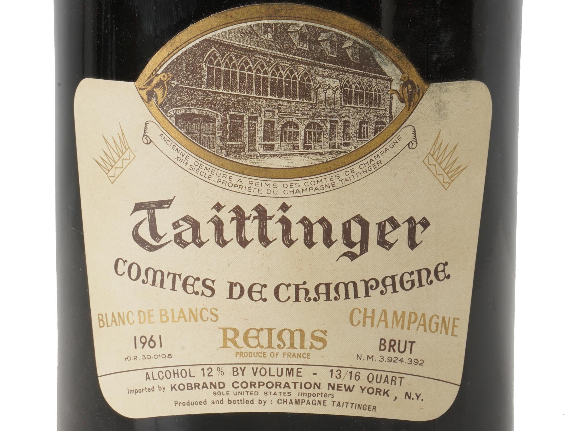 VINTAGE FRENCH TAITTINGER BRUT CHAMPAGNE RED IOB PIC-4